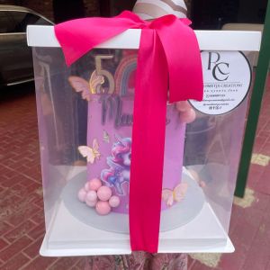 Purple Unicorn Birthday Cake